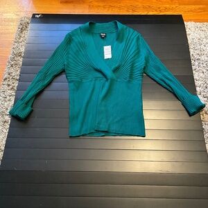 I.N.C. International Concepts Women's Ribbed Surplice Pullover Sweater